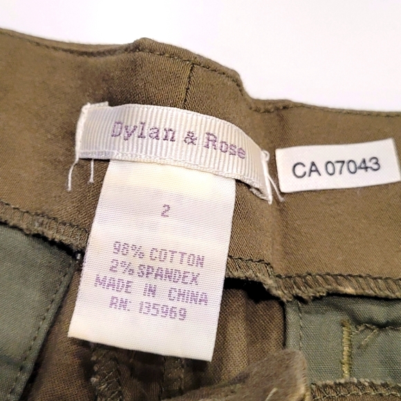 3 for $15 Dylan & Rose | Army green shorts. size 2 - Picture 3 of 5